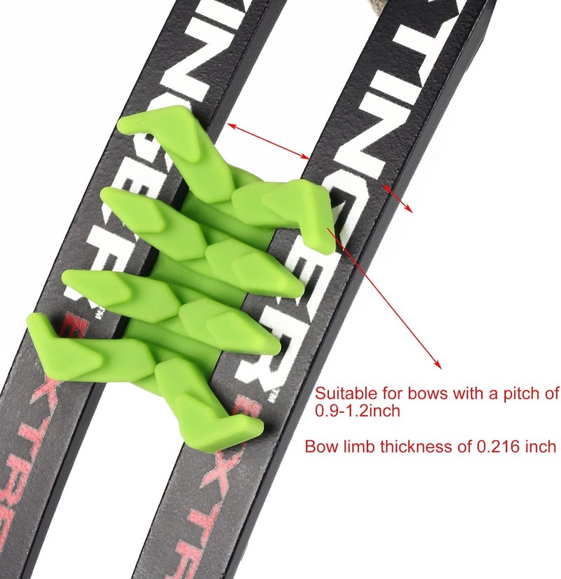 SOPOGER Bow Limb Dampeners for Compound Bow Crossbow Limb Dampeners Archery Split Limb Stabilizer Dampener Bow Sliencer for Reduceing Noise and Vibration - Image 3
